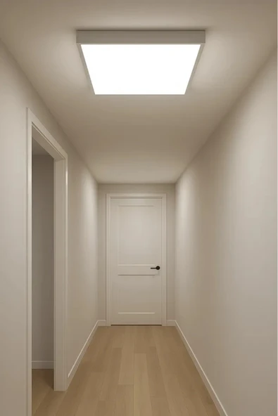 luxshome Tavana Sıfır Kare Led Panel Lamba Glop Aplik Armatür Avize Gün Işığı Renk Koridor Balkon Hol 20x20 - Resim 5