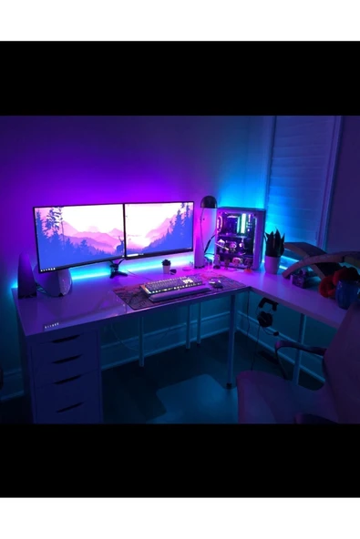 primelux Bilgisayar Masası Çok Renkli Kumandalı Aydınlatma Sistemi - Resim 5