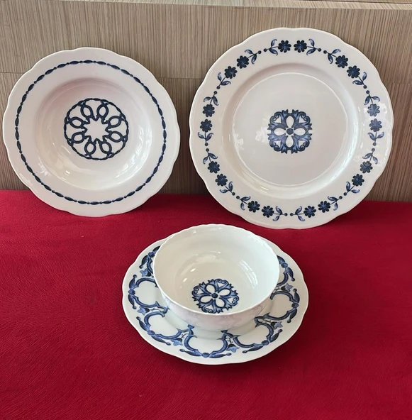 KÜTAHYA PORSELEN BONE OLYMPOS 24 PARÇA YEMEK TAKIMI ( OUTLET ) ürün görseli