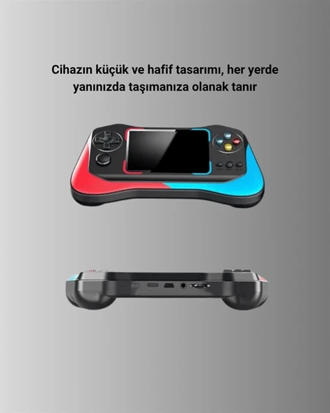 X7M Vintage 3.5 İnç 500’ü 1 Arada Klasik Oyun Konsolu - 5