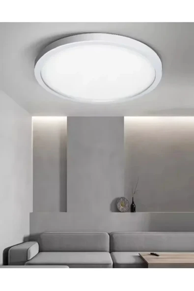 luxshome Ledli Tavan Lambası Tuvalet Banyo Balkon Koridor Aydınlatma Avize Aplik 6500k Beyaz Işık 25cm Çap ürün görseli