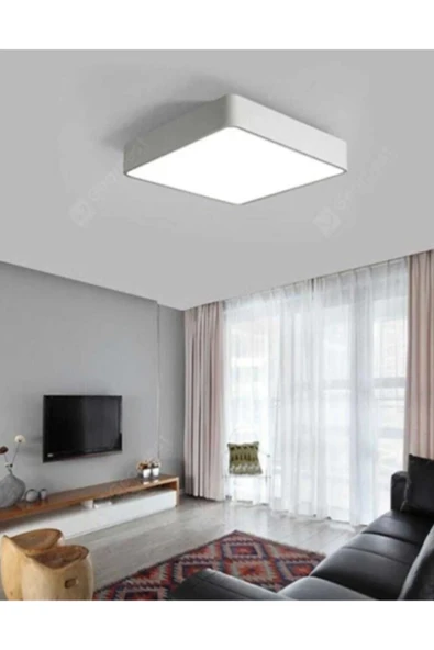 luxshome Tavana Sıfır Kare Led Panel Spot Lamba Glop Aplik Armatür Avize 6500k Beyaz Renk Wc Banyo Balkon - Resim 4