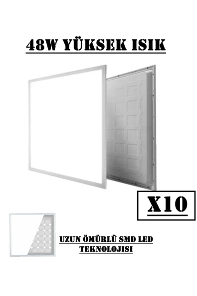Voxify 60x60 Led Panel Asma Tavan Armatür Sıva Altı 40 Watt I?ş Yeri Ofis Fabrika Depo Garaj ( 10 Adet ) ürün görseli