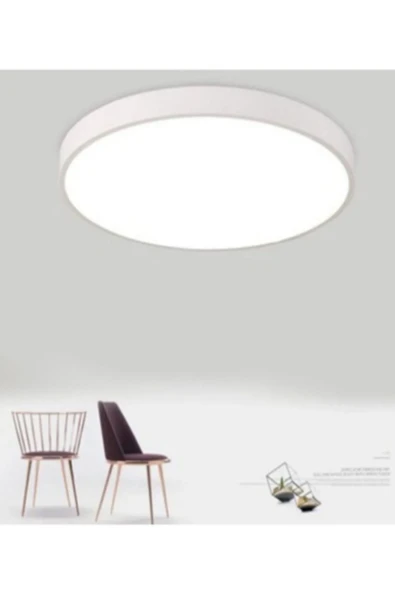 luxshome Modern Plofenyer Tavana Sıfır Yuvarlak Led Panel Spot Lamba Glop Armatür Avize 3200k Sarı Işık - Resim 3