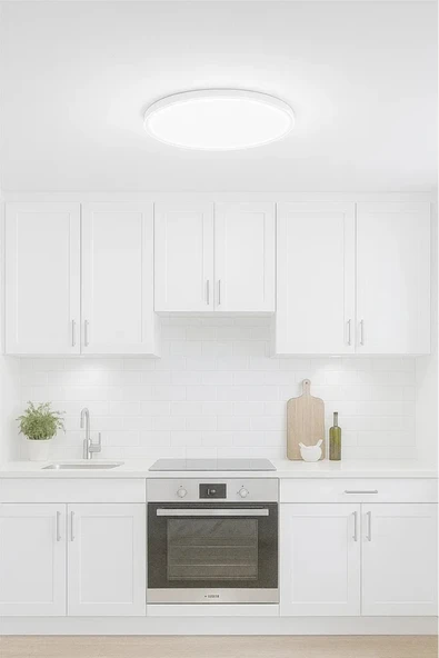 luxshome Tavana Sıfır Led Modern Avize Aydinlatma Gün Işığı Yüksek Lumen Güçlü Işık Balkon-mutfak-ofis-salon - Resim 2