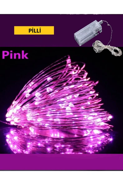 Voxify Peri Led 3 Metre Pembe Pilli 2025 3 Fonksiyonlu Dekoratif Aydınlatma Yılbaşı Çam Ağacı Ev Süsleme ürün görseli