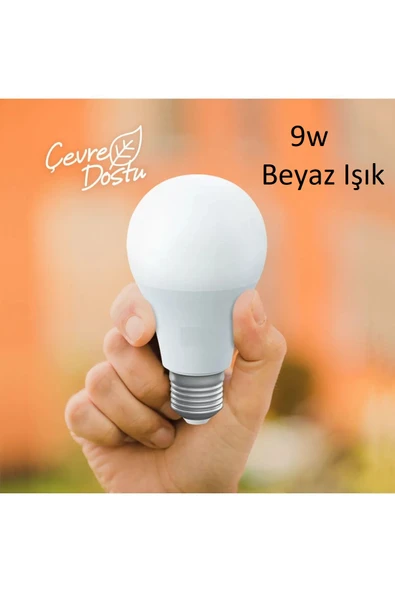 luxshome 9w Led Ampul Beyaz Işık Göz Yormayan Avize Aplik Armatür Ve Lambader ampül'ü 6500K Beyaz Işık ürün görseli