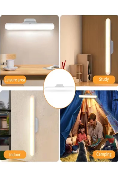 Voxify Şarjlı Mıknatıslı Yapışkanlı Kablosuz Led Spot Aplik Mutfak Tezgah Altı Spot Lamba Işığı 3 Renk - Resim 4