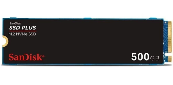 SANDISK 500GB SSD PLUS 2400-1500MBPS M.2 PCIE Gen 3.0 NVMe SDSSDA3N-500G-G26 - 3