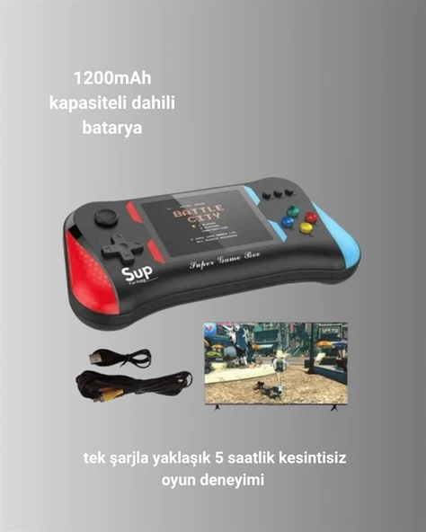 X7M Vintage 3.5 İnç 500’ü 1 Arada Klasik Oyun Konsolu - 4