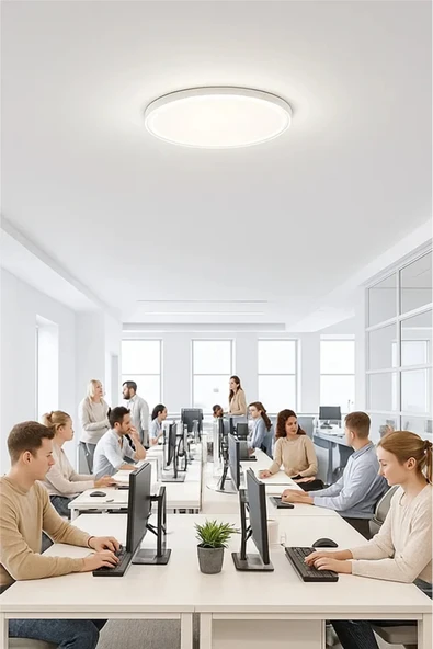 luxshome Tavana Sıfır Led Modern Avize Aydinlatma Gün Işığı Yüksek Lumen Güçlü Işık Balkon-mutfak-ofis-salon - Resim 3