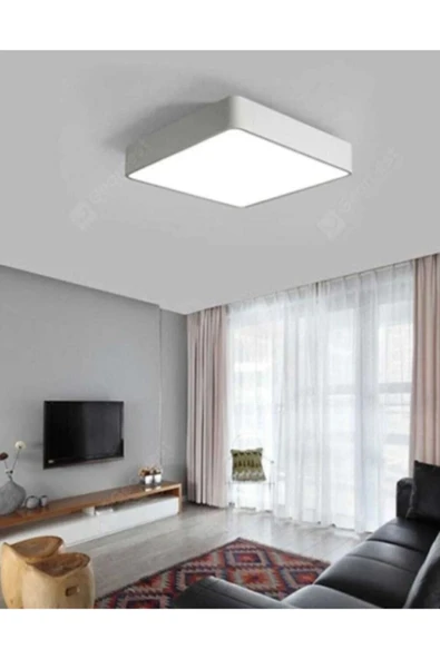 Viesteknoloji Kare Tavana Sıfır Led Plofenyer Avize Armatür Banyo Tuvalet Balkon Led Glop Armatürü Beyaz Işık - 3