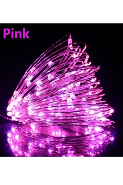 Voxify Peri Led 3 Metre Pembe Pilli 2025 3 Fonksiyonlu Dekoratif Aydınlatma Yılbaşı Çam Ağacı Ev Süsleme - Resim 2