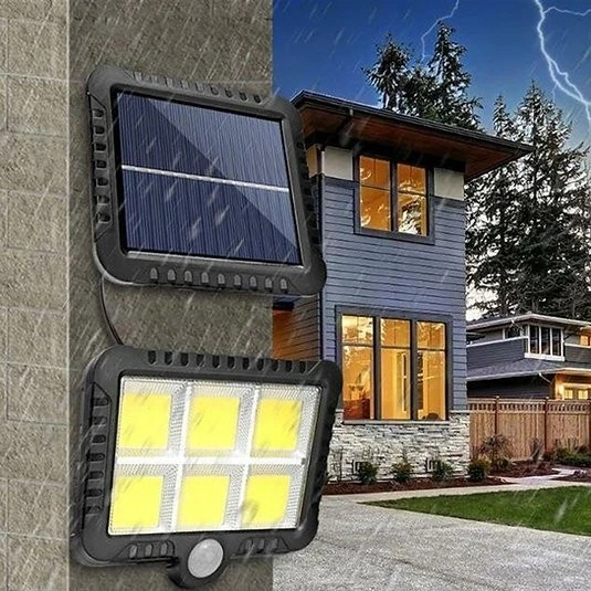 Güneş Enerji Panelli 120 LED Bahçe Aydınlatma S-30 - Resim 3