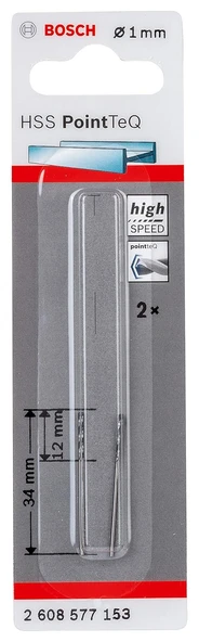 Bosch Hss Pointech 1.0 Mm 2' Li ürün görseli