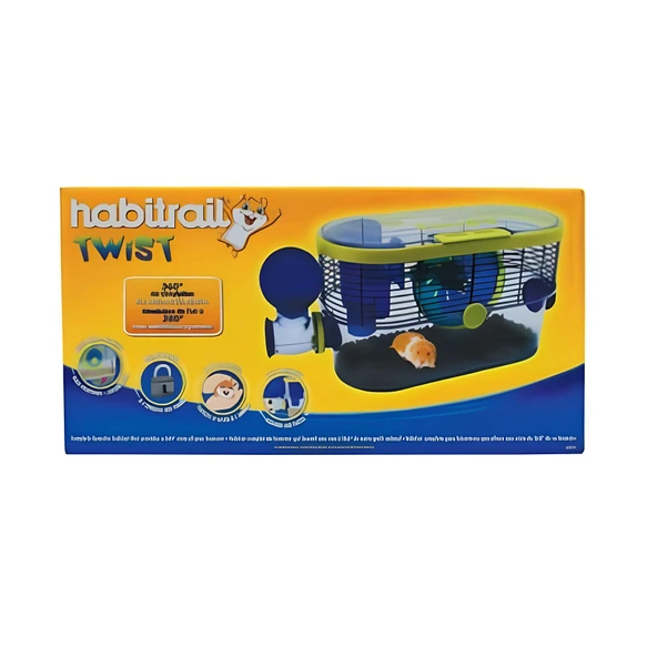 Habitrail Twist Hamster Kafesi Mavi - Resim 3