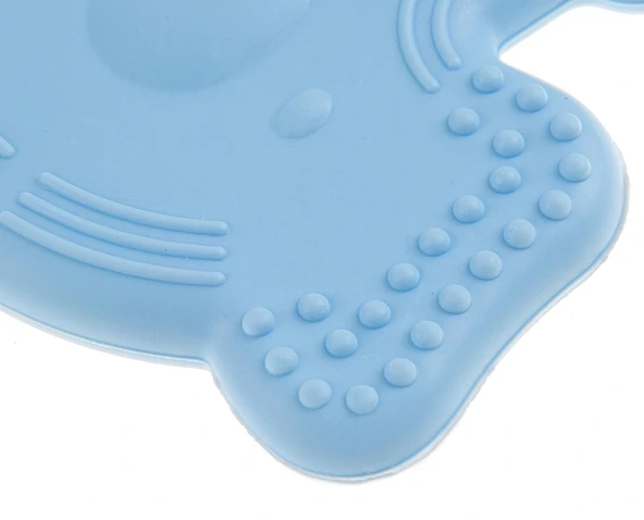 Babyjem Yumuşak Diş Kaşıyıcı Fil Mavi - Resim 6
