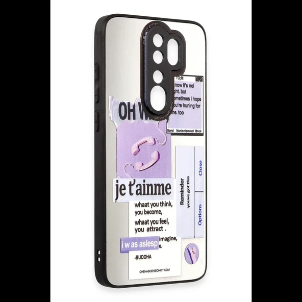 Joy Tekno Xiaomi Redmi Note 8 Pro Kılıf Mirror Desenli Kapak - 1