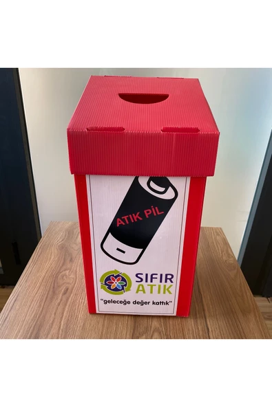 İzge 4 LÜ SIFIR ATIK KUTUSU VE PİL ATIK KUTUSU - 5