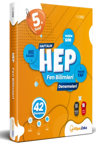 5. Sınıf Haftalık HEP Fen Bilimleri 42 Deneme ürün görseli