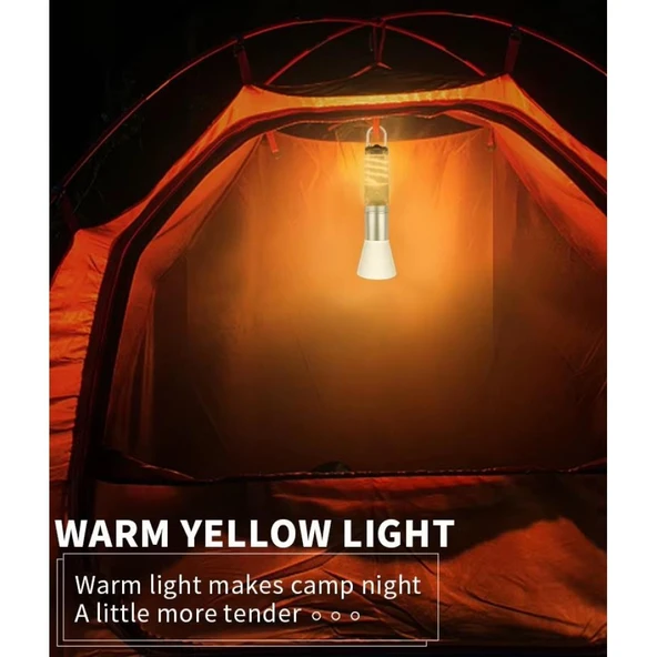 10W Zoomlu Led Powerbank Özellikli Şarjlı Kamp El Feneri - Resim 2