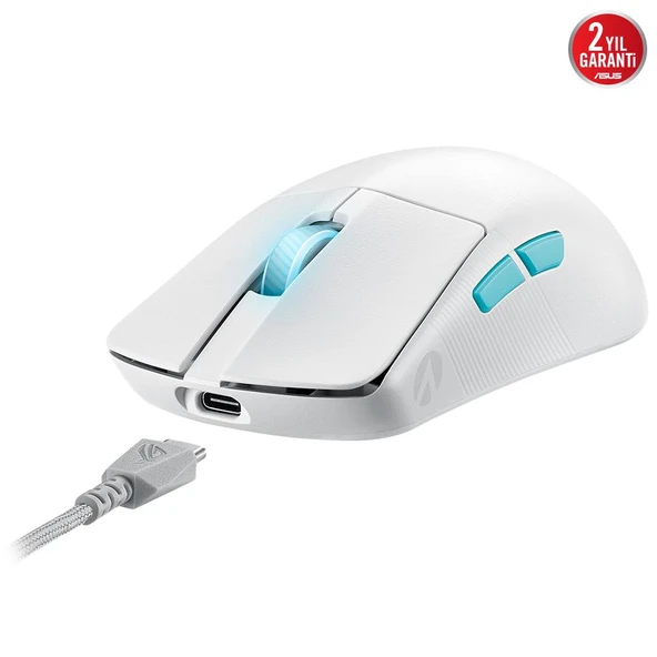 ASUS ROG HARPE ACE AIM LAB Edition Beyaz Kablosuz Gaming Mouse - Resim 4