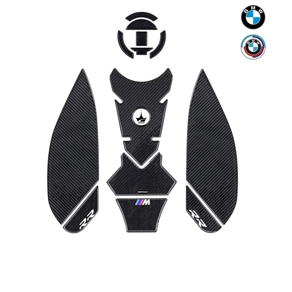 BMW S1000RR 2023-2025 ile Uyumlu Full Depo Koruma 6D Karbon Tank Pad ürün görseli