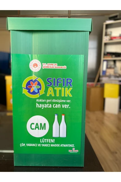 İzge SIFIR ATIK GERİ DÖNÜŞÜM KUTUSU 4LÜ x2 SET(8 ADET) - 3