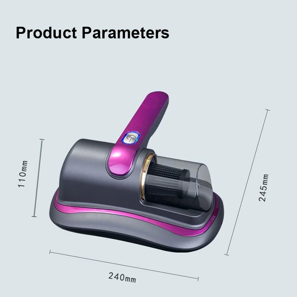 UV Işık Teknolojili Güçlü Motorlu Yatak Temizleme Cihazı - Resim 3