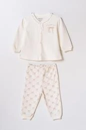 Bebek Alt Üst Takım  %100 Organik Pamuk , Bebek - Yenidoğan- csy8157 - 2