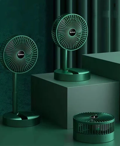 Katlanabilir Uzayabilir Taşınabilir Kablosuz Şarjlı Portatif Masa Üstü Fan ürün görseli