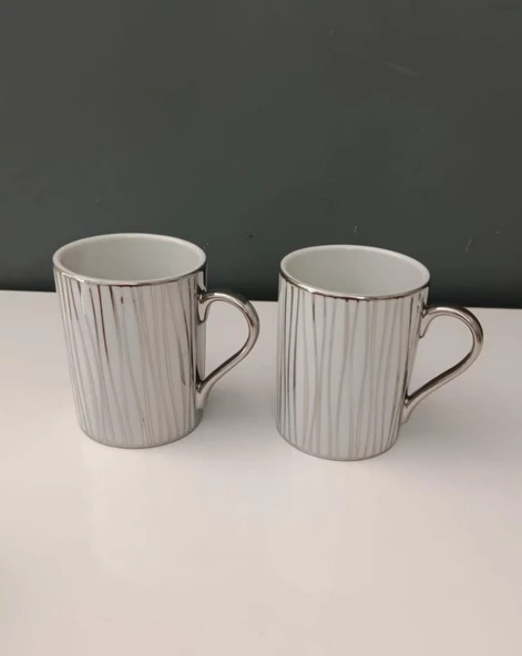 KÜTAHYA PORSELEN FOREST 2 Lİ  MUG 260 CC PLATİN 10153 ürün görseli