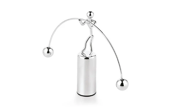 Halterci Şeklinde Newton Balans Denge Topları han-24 - Resim 2