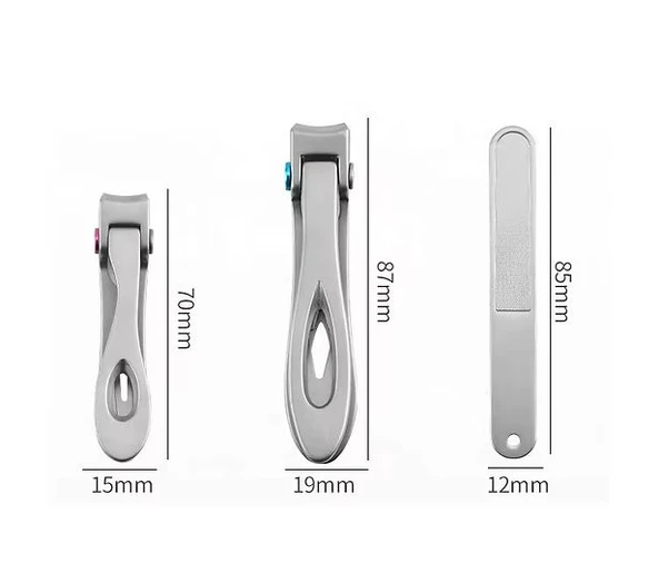 Ultra Geniş Ağızlı Paslanmaz 3 lü Tırnak Makas Seti ürün görseli 1