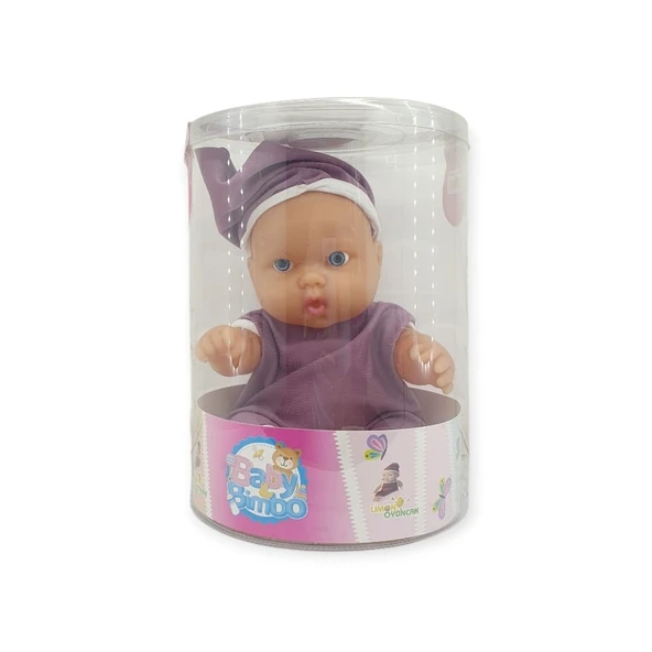 Kıyafetli Et Bebek 35 cm - LMN208 - Mor - 3