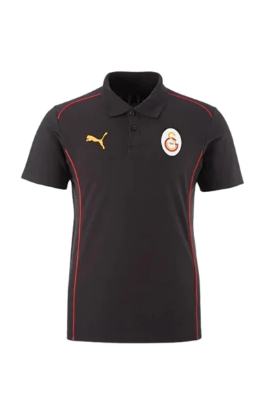 Galatasaray Orijinal Lisanslı A-Takım  UV Kutulu Polo Yaka Siyah T-Shirt - 2