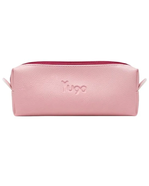 Yuga Tek Gözlü Suni Deri Kalem Çantası Pembe ürün görseli