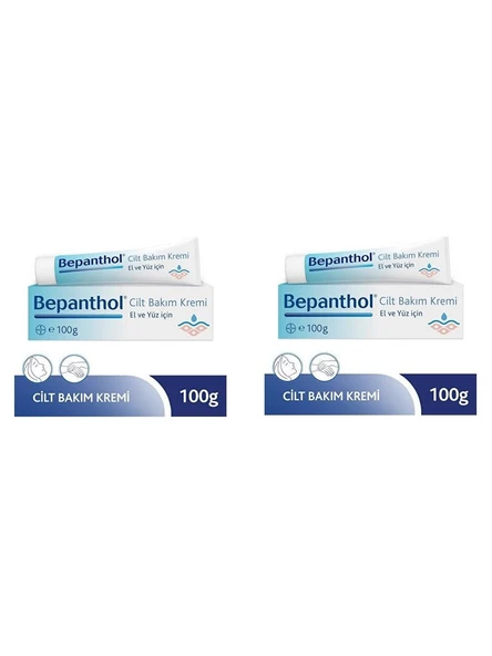 Bepanthol Cilt Bakım Kremi 100 Gr 2'Li PAKET (SKT:03/2026) ürün görseli 1