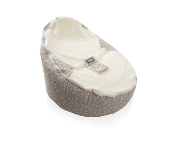 Babyjem Fasulye Yatak Gri Çiçek