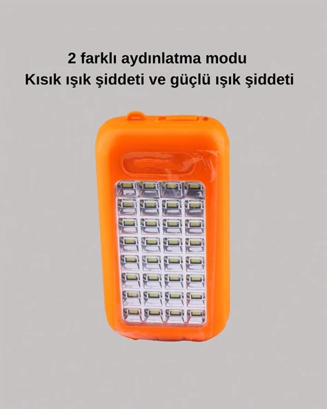 Güneş Enerjili LED Powerbank Işıldak – 10000 mAh, Su Geçirmez, 32 LED, Taşınabilir Tasarım - Resim 3