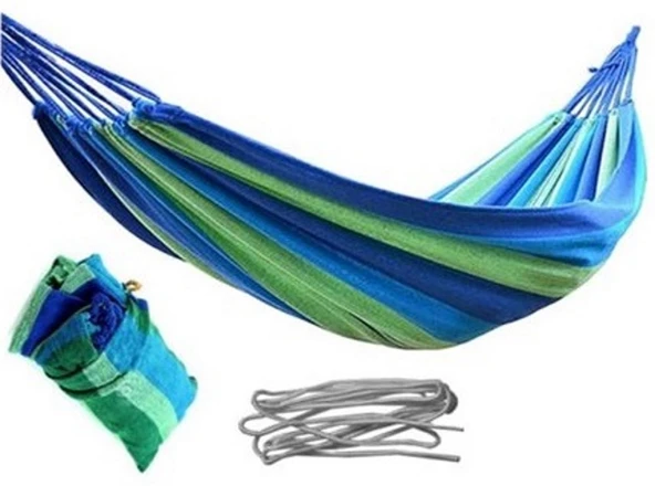 Kamp ve Piknik Hamağı | Dayanıklı Kanvas Kumaş, Su Geçirmez, Taşıma Çantalı (190×80 cm) - 3