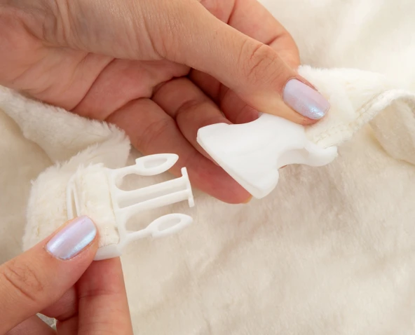 Babyjem Fasulye Yatak Gri Çiçek - 5