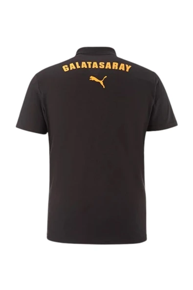 Galatasaray Orijinal Lisanslı A-Takım  Lazer Kutulu Polo Yaka Siyah T-Shirt - Resim 4