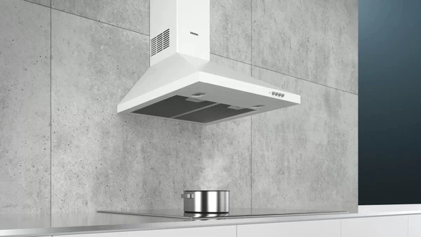 Siemens iQ100 Duvar Tipi Davlumbaz 60 cm Beyaz LC64PCC20T - Resim 5