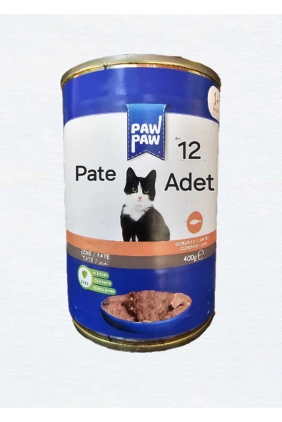 Saygın Pet Paw Somonlu Yetişkin Kedi Konservesi 400 gr 12 Adet - 1