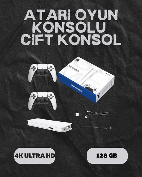 M15 Retro Konsol – 20.000 Oyunlu, Çift Gamepadli, 4K HDMI - Resim 2