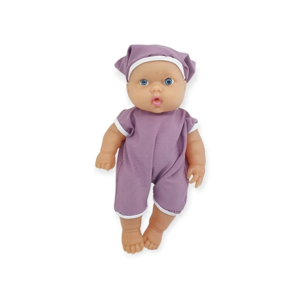 Kıyafetli Et Bebek 35 cm - LMN208 - Mor - 2