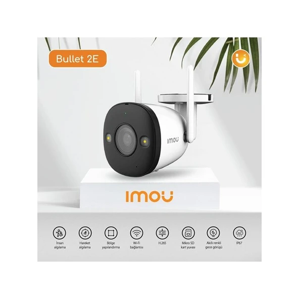 <![CDATA[IMOU 3MP WIFI 3.6MM IPC-K3DP-3H0WF Dış Ortam Bullet Kamera (Bullet 2E)]]> ürün görseli 1