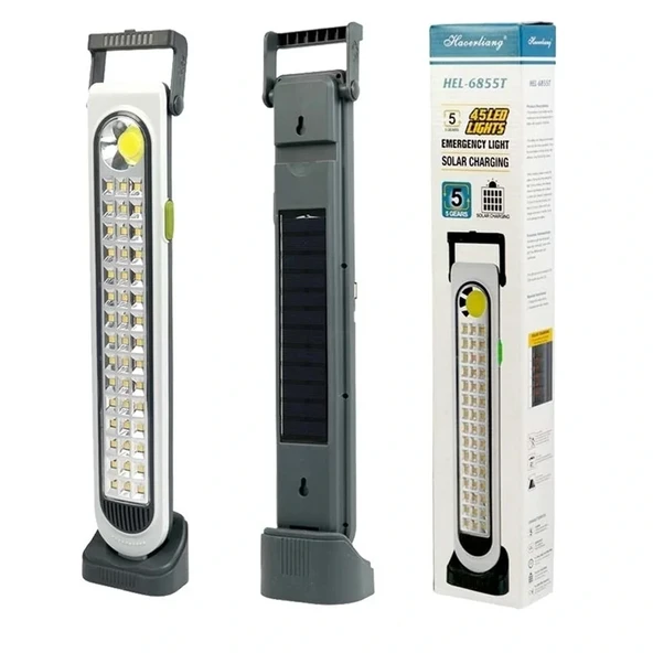 Hel-6855t 45 Solarlı Şarj Işıldak Ledli ürün görseli
