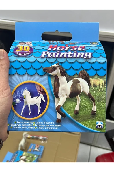 3D Boyama At Seti - Çocuklar İçin Eğitici Boyama Oyuncağı ürün görseli